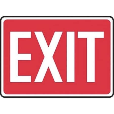 Accuform Exit Sign, Dura-Plastic, 10 in W, 7 in H MEXT562XT